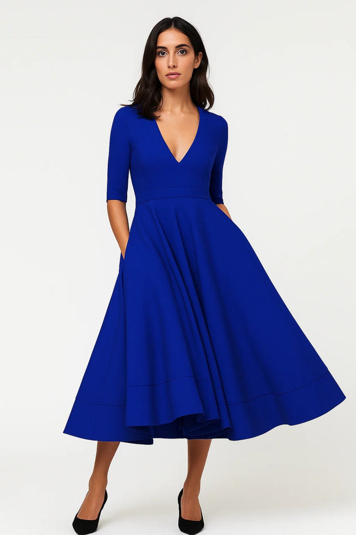 Damen-Midi-Kleid | Elegant &amp; Zeitlos