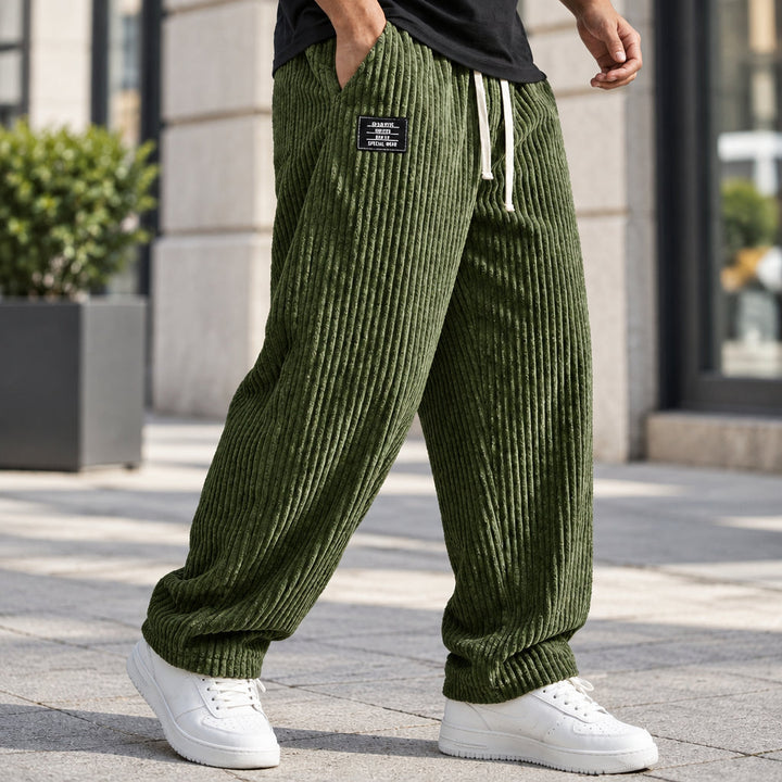 Ralf | Herren Cordhose mit weitem Bein und Kordelzug