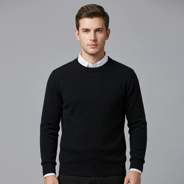 Rouven | Herren Klassischer Strickpullover mit Rundhals