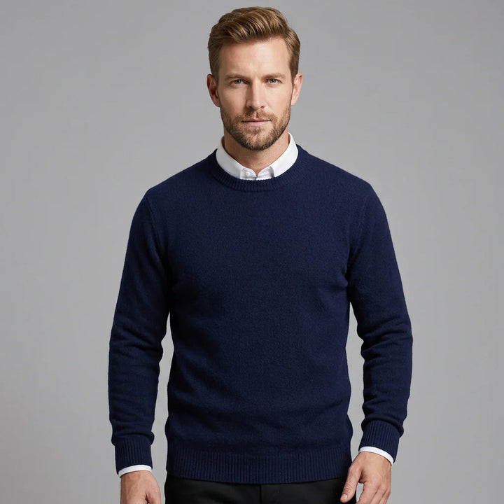 Rouven | Herren Klassischer Strickpullover mit Rundhals