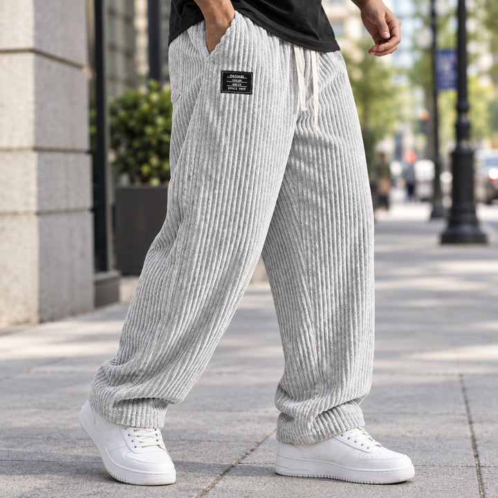 Ralf | Herren Cordhose mit weitem Bein und Kordelzug
