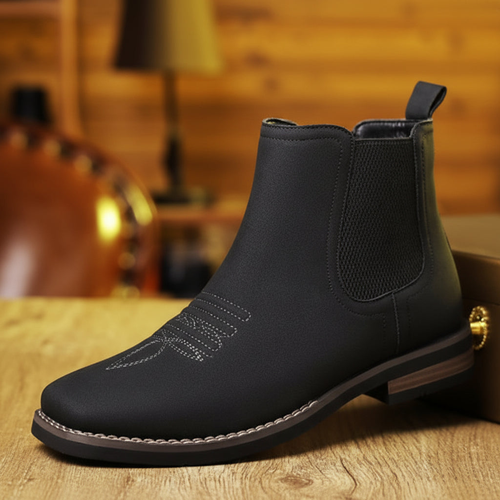 Sebastian | Herren Eckige Spitze Western Stiefeletten