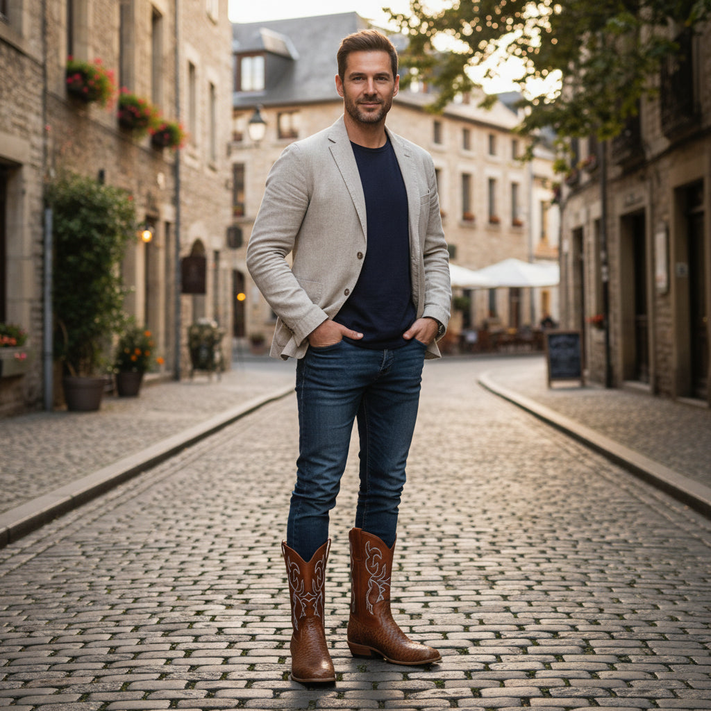 Jürgen | Herren Western Muster Exotik Stiefel