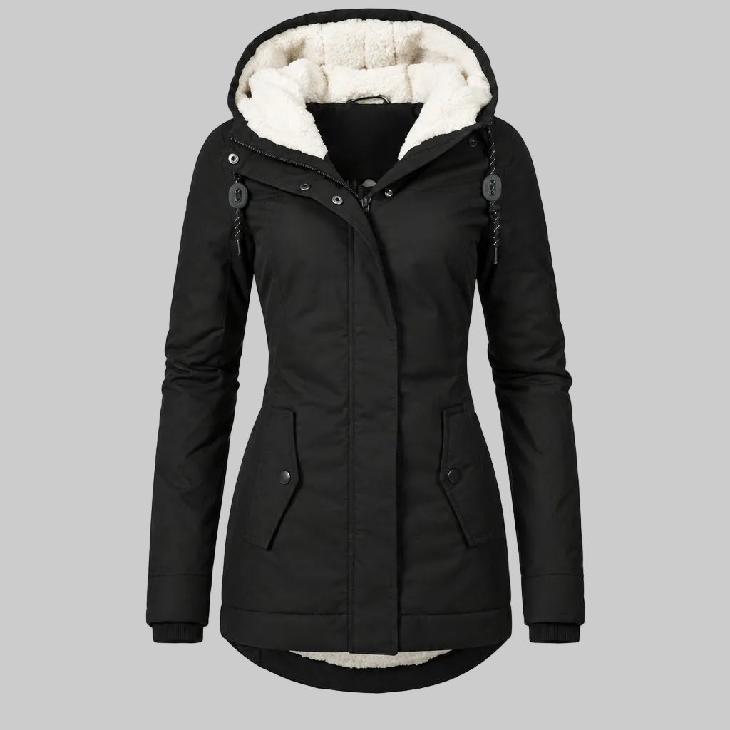 Ursula | Damen Winterjacke mit Kapuze Winterparka