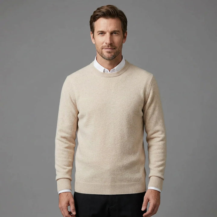 Rouven | Herren Klassischer Strickpullover mit Rundhals