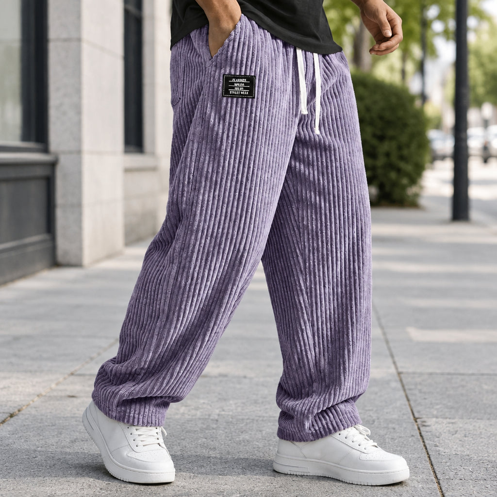Ralf | Herren Cordhose mit weitem Bein und Kordelzug
