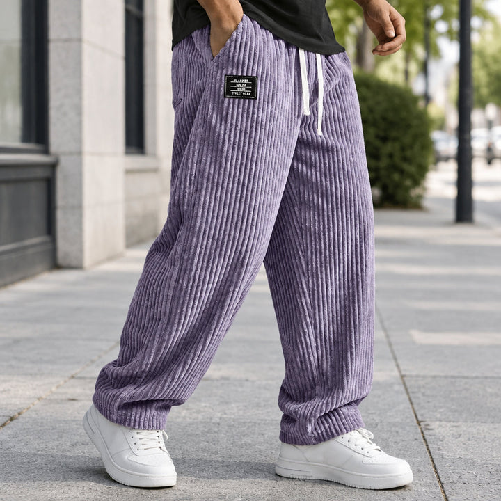Ralf | Herren Cordhose mit weitem Bein und Kordelzug