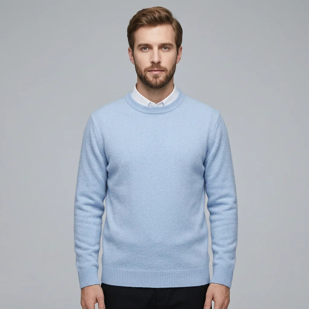 Rouven | Herren Klassischer Strickpullover mit Rundhals