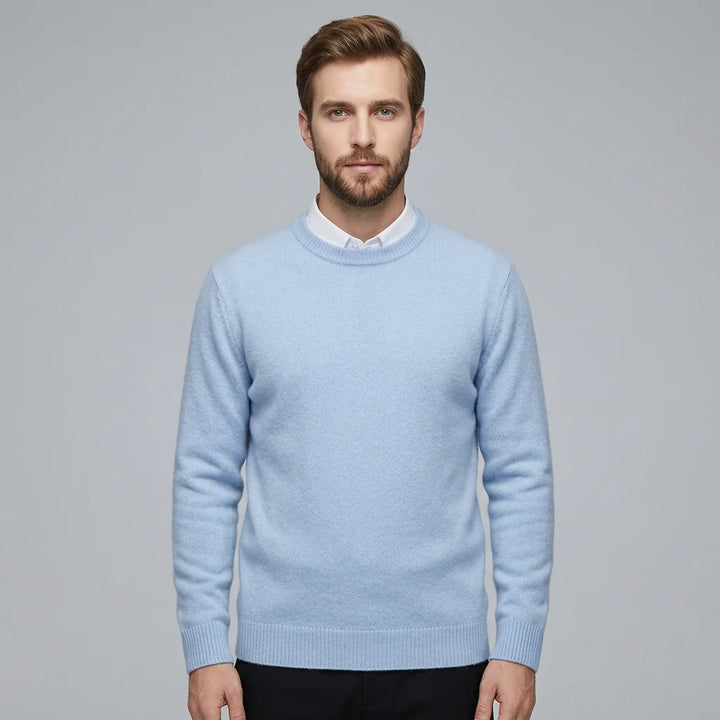 Rouven | Herren Klassischer Strickpullover mit Rundhals