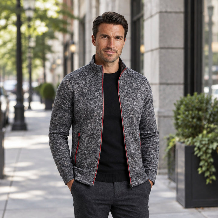 Kurt | Herren Freizeit Stehkragen Sweatjacke