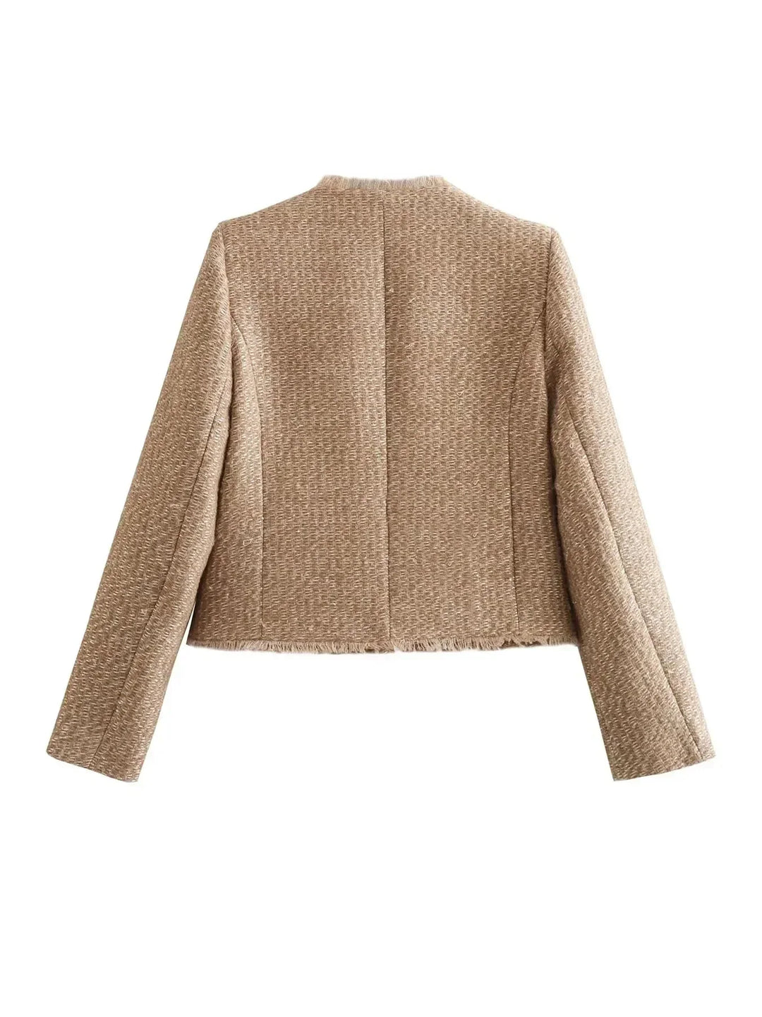 Fanny | Damen Strukturierte Doppelreiher Blazerjacke