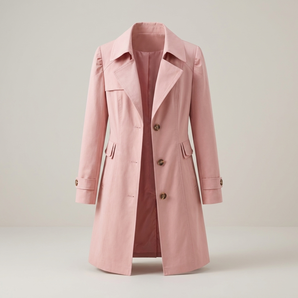 Kaja | Damenmantel mit Gürtel und Reverskragen Trenchcoat