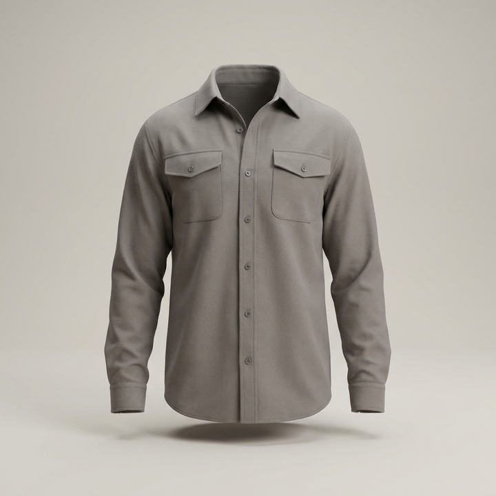 Adrian | Klassische Herren Hemdjacke mit Brusttaschen