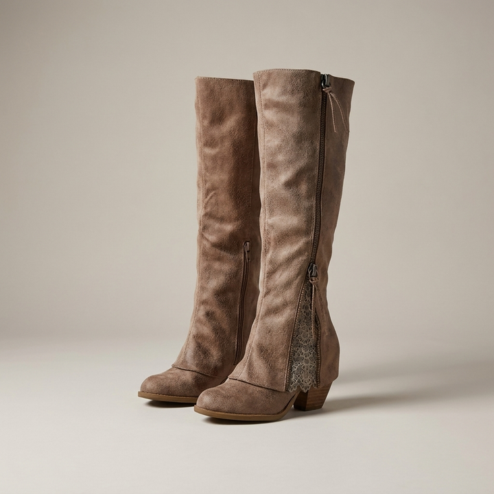 Sarah | Elegante Damenstiefel mit Blockabsatz