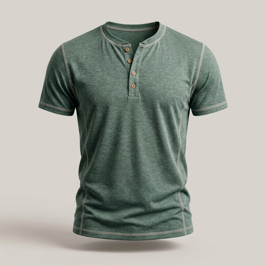 Armin | Herren Langarm Henley-Shirt für Freizeit