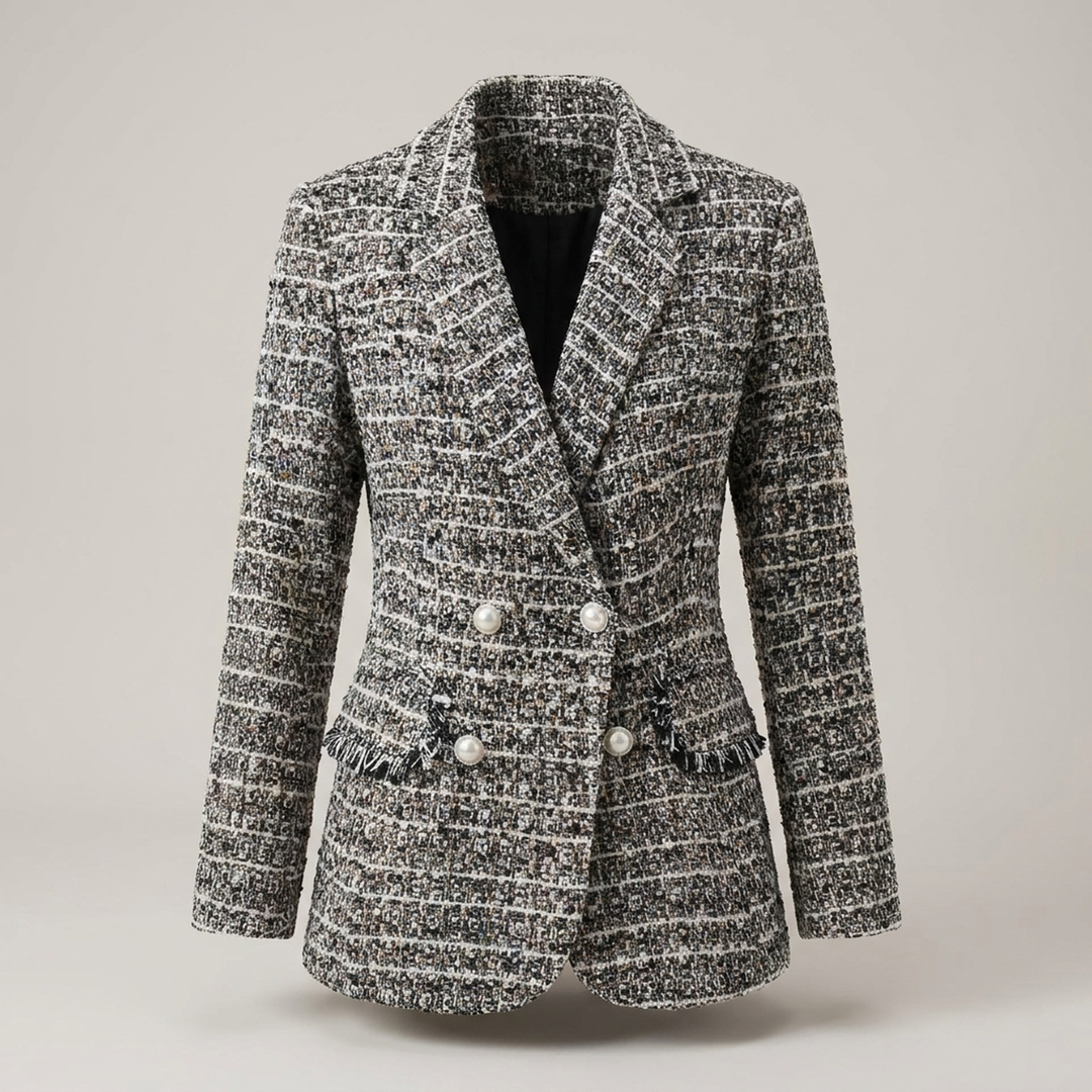 Erentrud | Damen Blazer mit Reverskragen und Perlmuttknöpfen