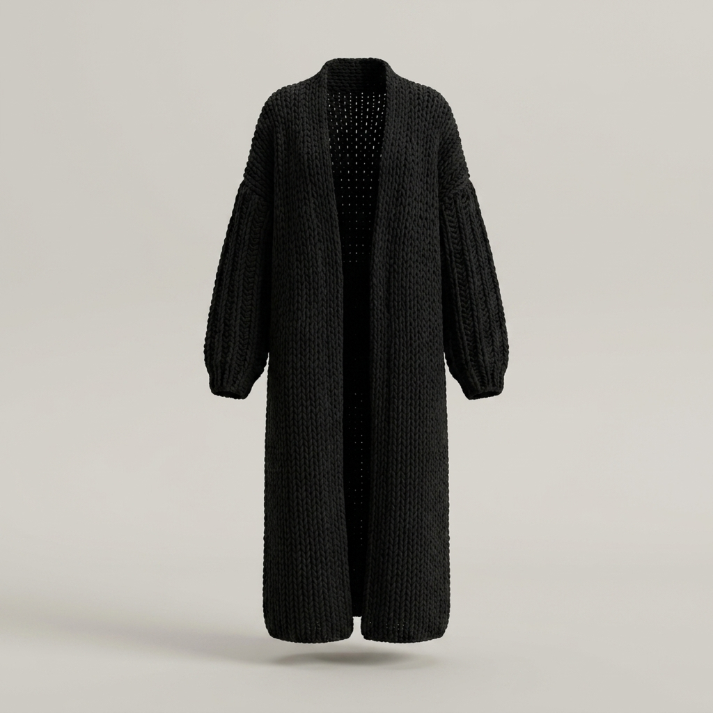 Bianca | Damen Oversize Long Strickjacke