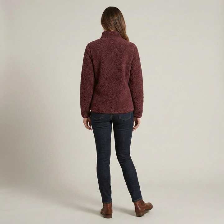 Anja | Damen Fleecejacke mit Stehkragen
