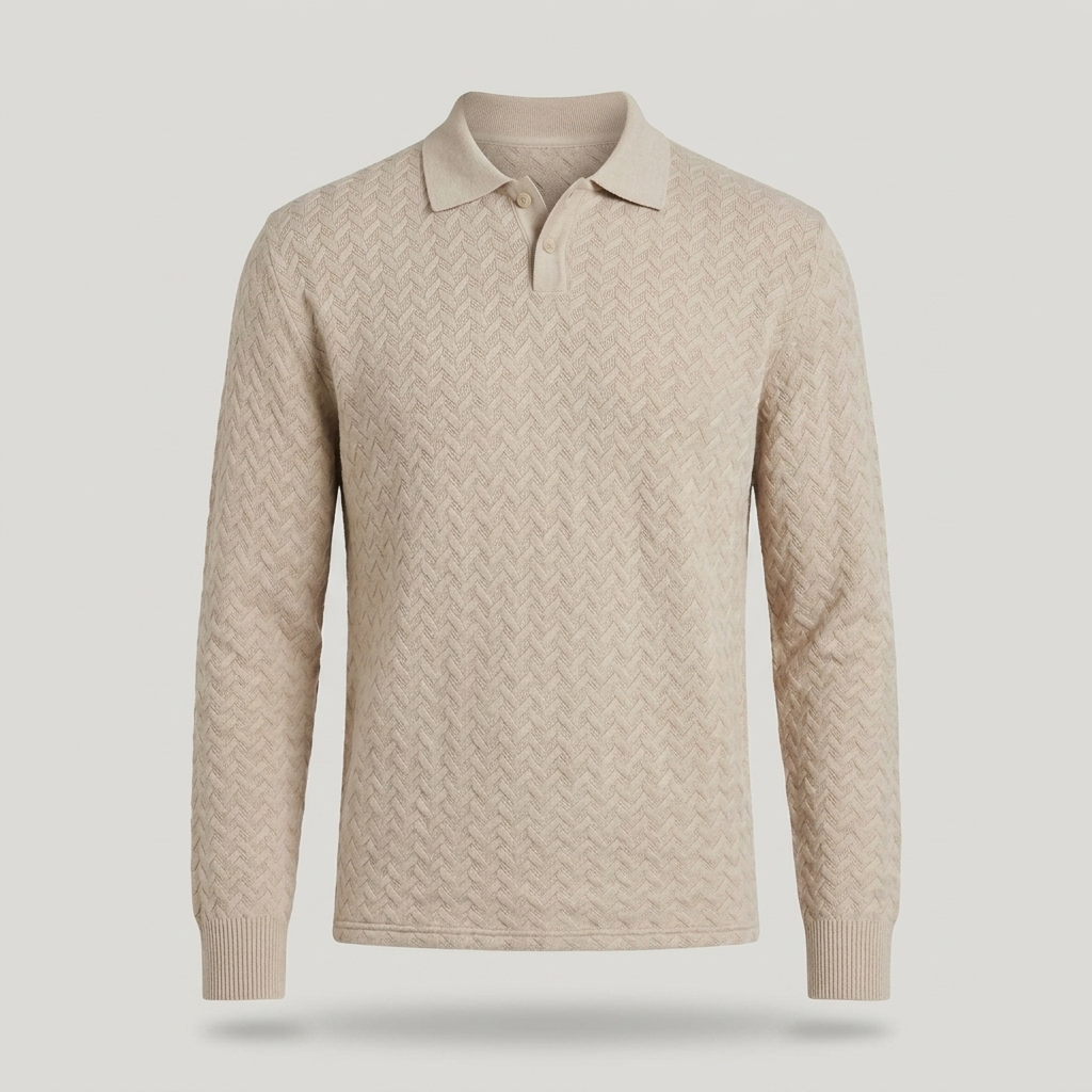 Justus | Herren Strukturmuster Langarmpullover