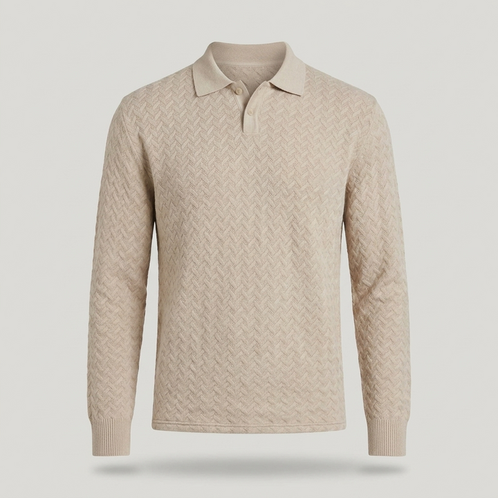 Justus | Herren Strukturmuster Langarmpullover