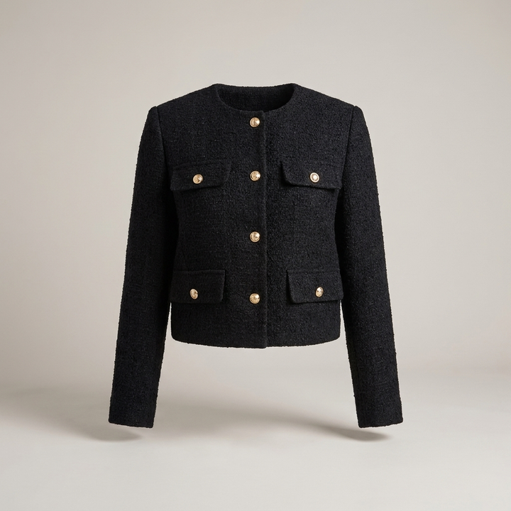 Ermgarde | Damen mit vier Pattentaschen und Knopfleiste Kurzjacke