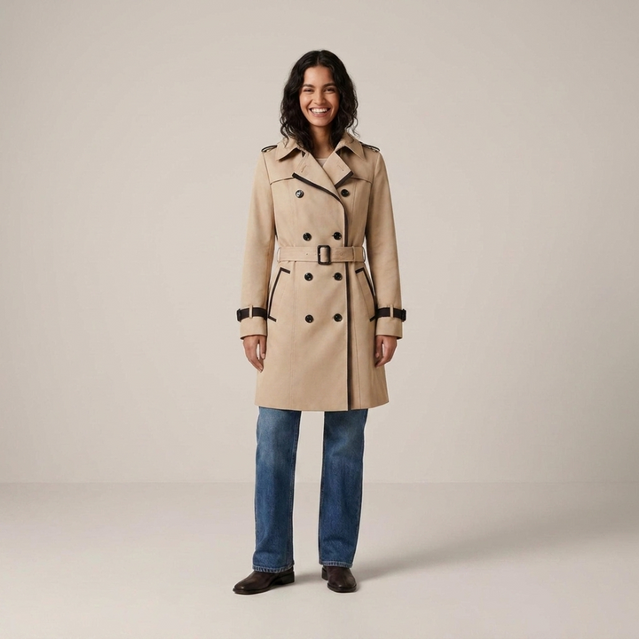 Selina | Klassischer Mantel mit elegantem Taillengürtel Trenchcoat