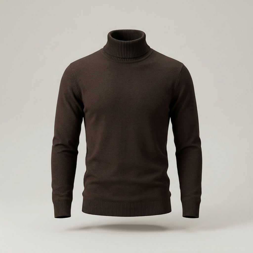 Werner | Klassischer Herren Strickpullover mit Rollkragen