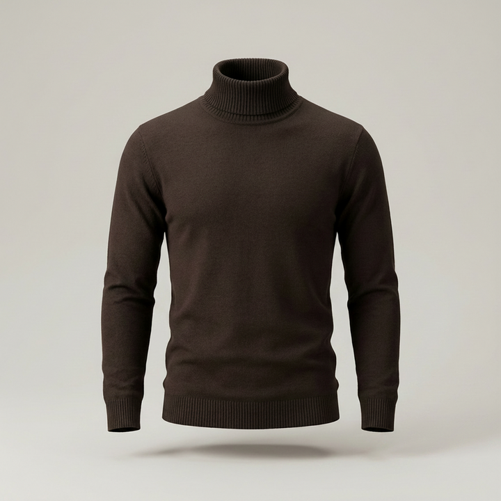 Werner | Klassischer Herren Strickpullover mit Rollkragen