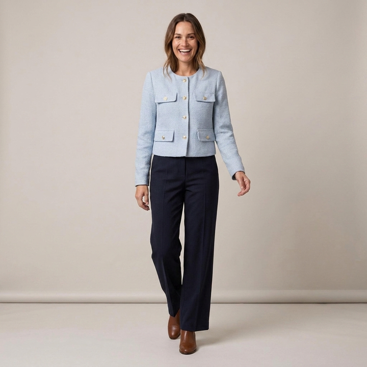 Ermgarde | Damen mit vier Pattentaschen und Knopfleiste Kurzjacke