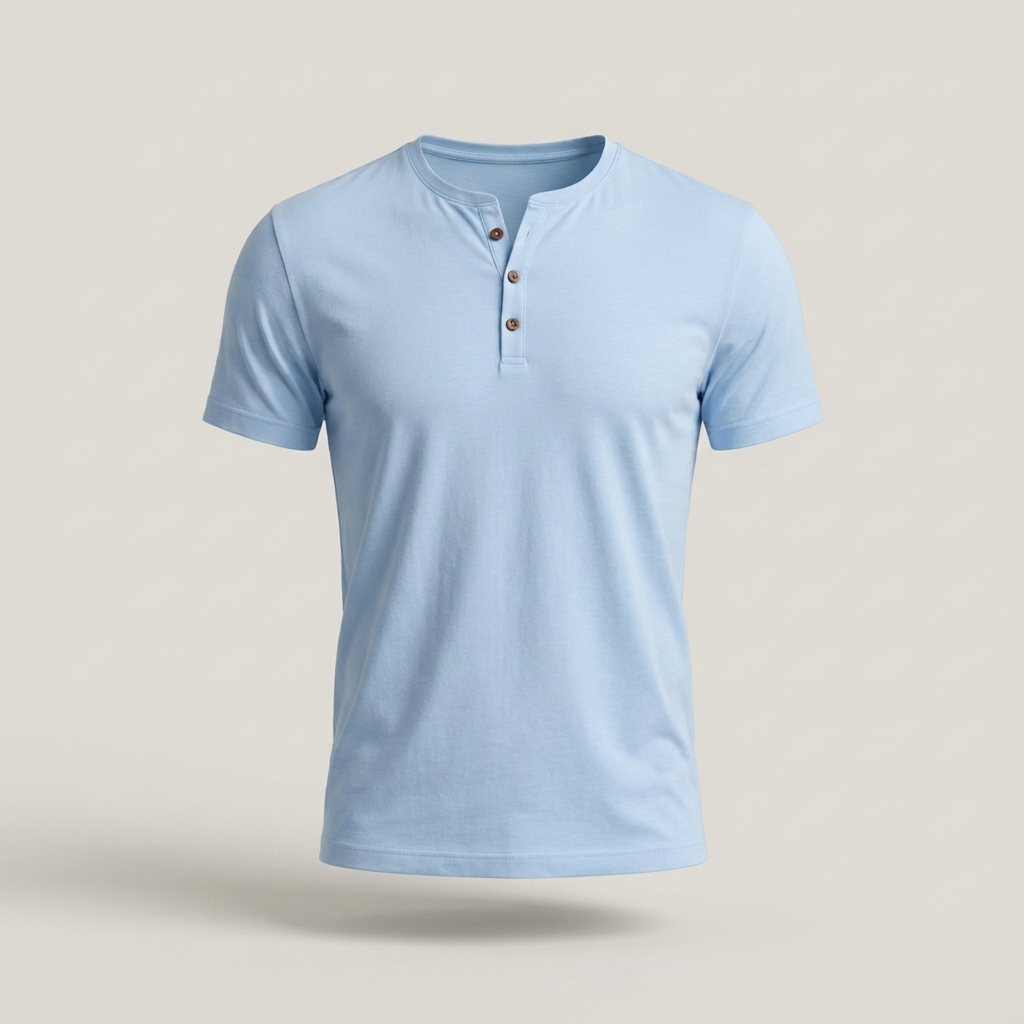Wilfried | Klassisches Herren Kurzarm Henleyshirt