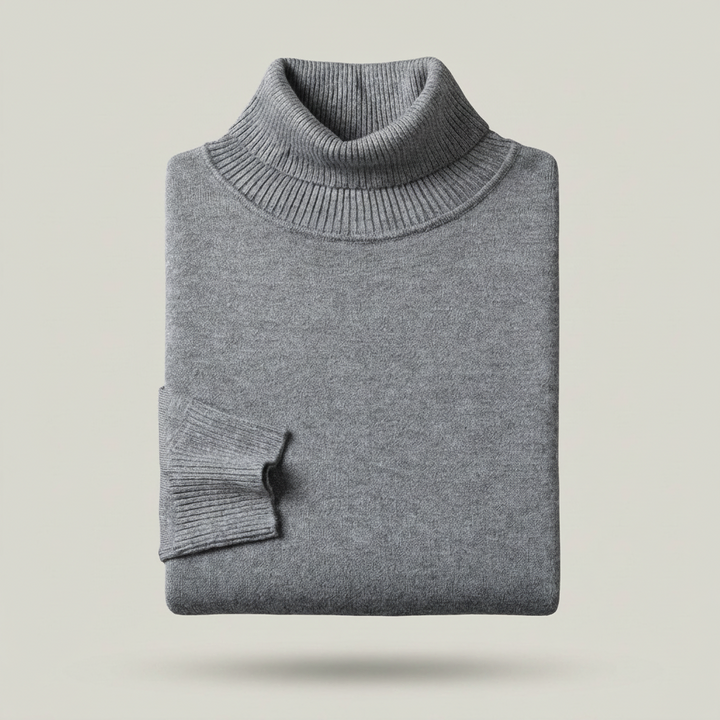 Werner | Klassischer Herren Strickpullover mit Rollkragen