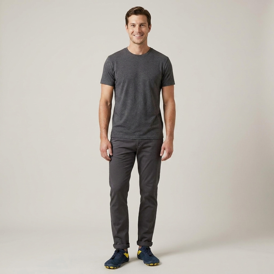 Theo | Sportliche Herren Barfußschuhe mit Schnellschnürung