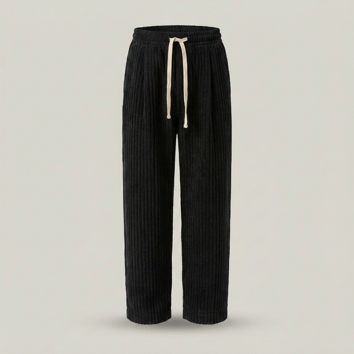 Xaver | Herren Gerippte Freizeithose mit Kordelzug