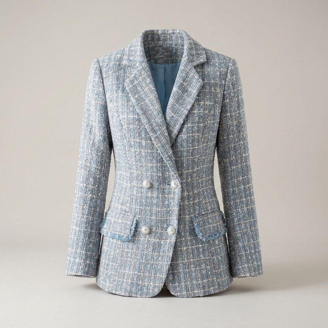 Erentrud | Damen Blazer mit Reverskragen und Perlmuttknöpfen