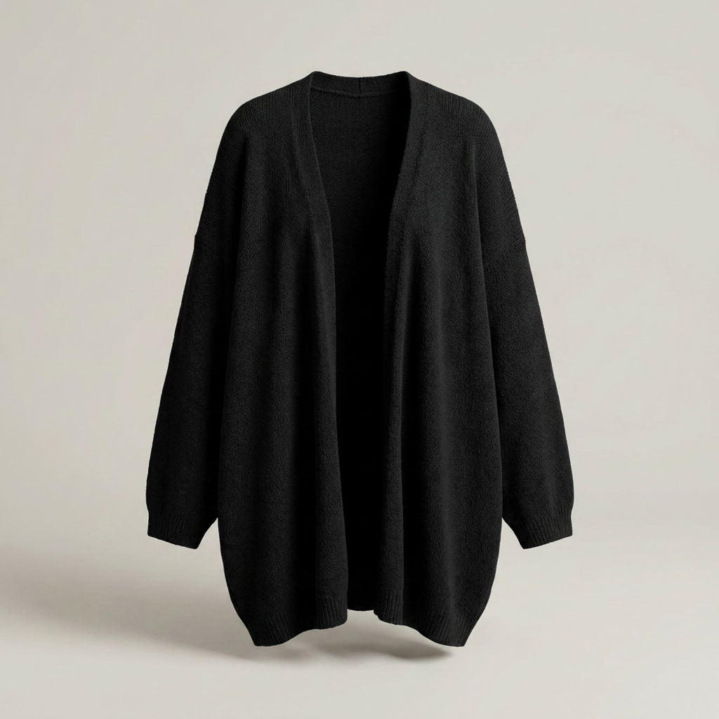 Dalia | Damen Langer Offener Longcardigan