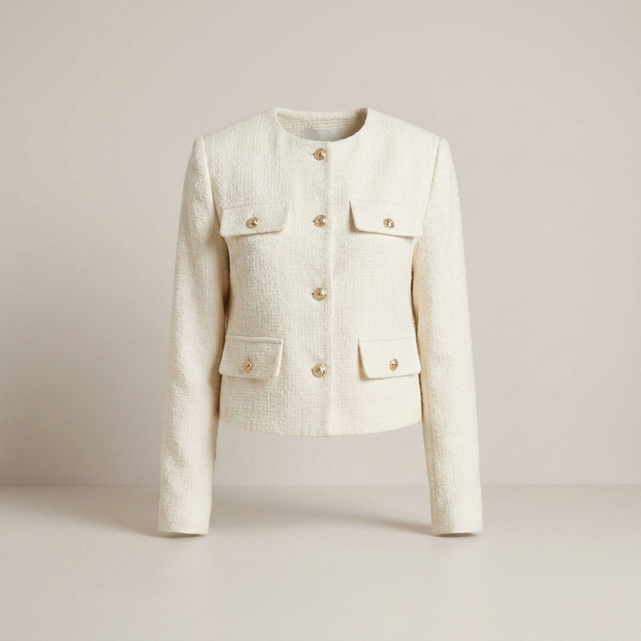 Ermgarde | Damen mit vier Pattentaschen und Knopfleiste Kurzjacke