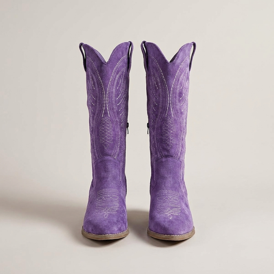 Anneliese | Damen Bestickte Westernstiefel