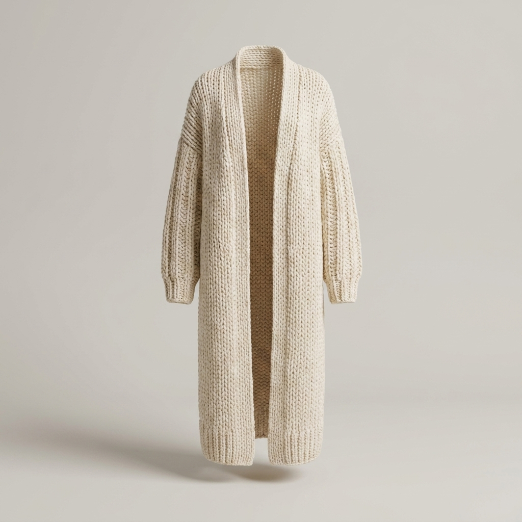 Bianca | Damen Oversize Long Strickjacke