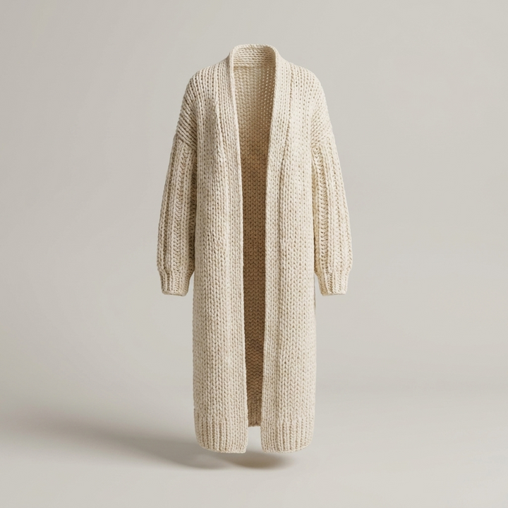 Bianca | Damen Oversize Long Strickjacke