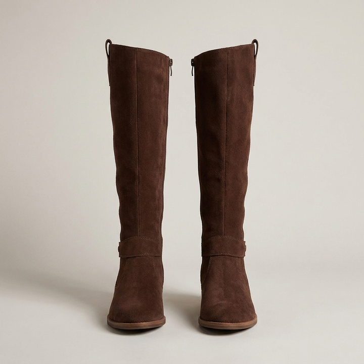 Gabriela | Damen Kniehohe Weite Passform Stiefel