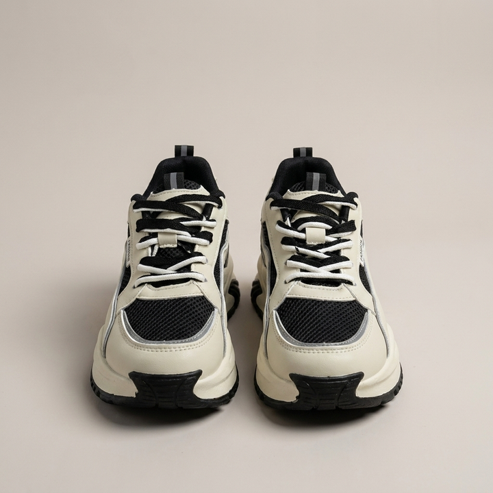 Stefanie | Damen Sportliche Schnürschuhe mit Plateausohle