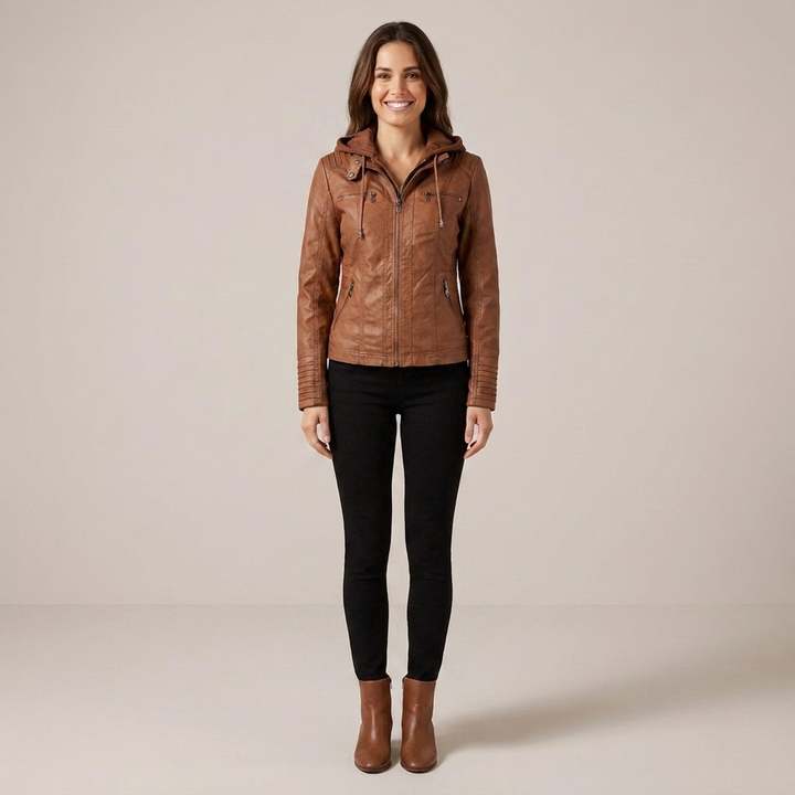 Lydia | Taillierte Damenjacke mit Kapuze