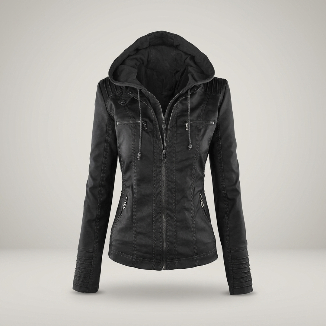 Lydia | Taillierte Damenjacke mit Kapuze