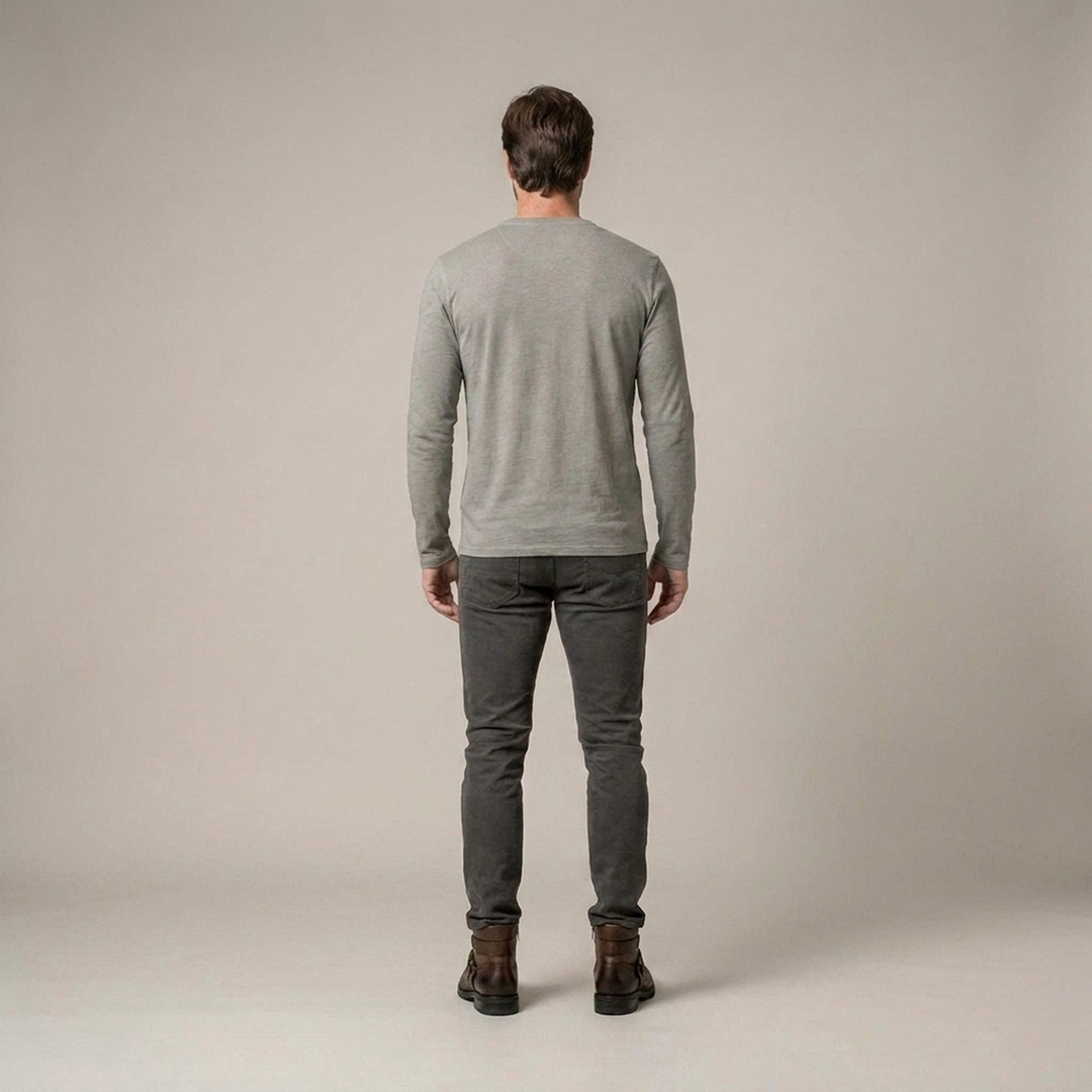 Ludwig | Herren Henley Langarmshirt