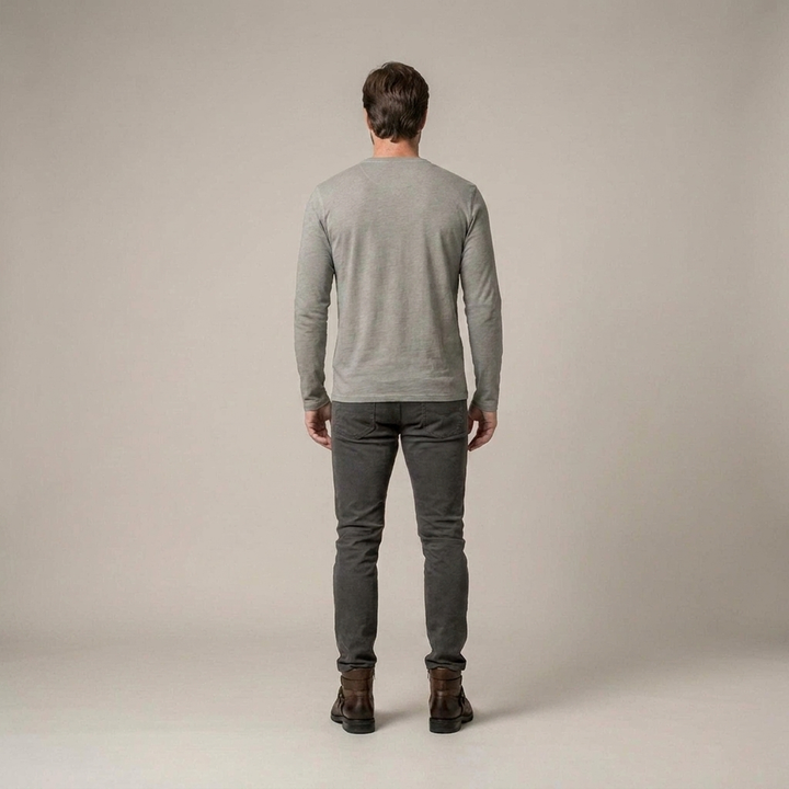 Ludwig | Herren Henley Langarmshirt