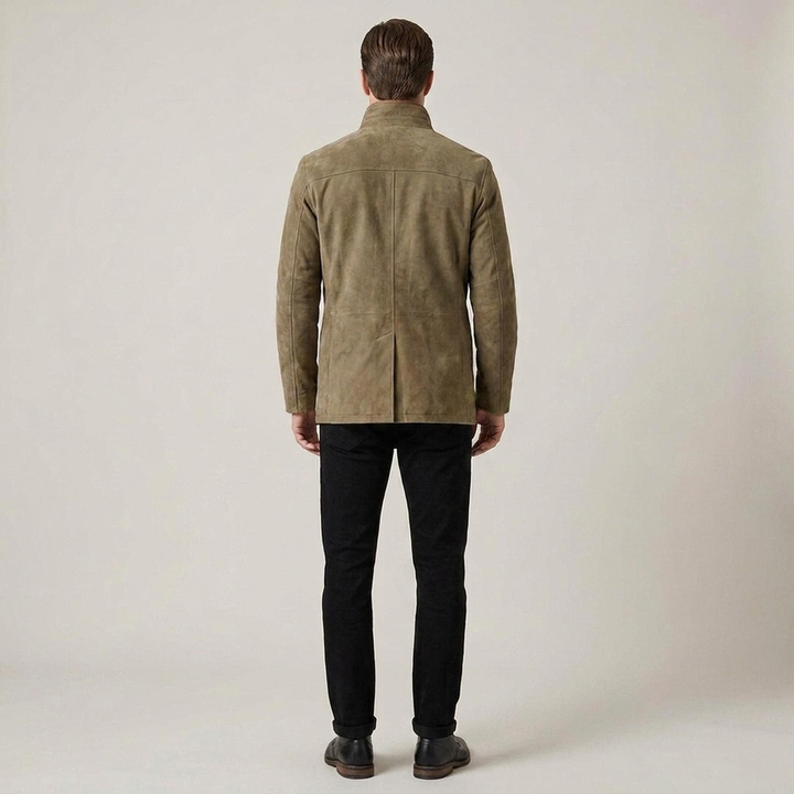 Benjamin | Herren Gefütterte Jacke mit Knopfleiste