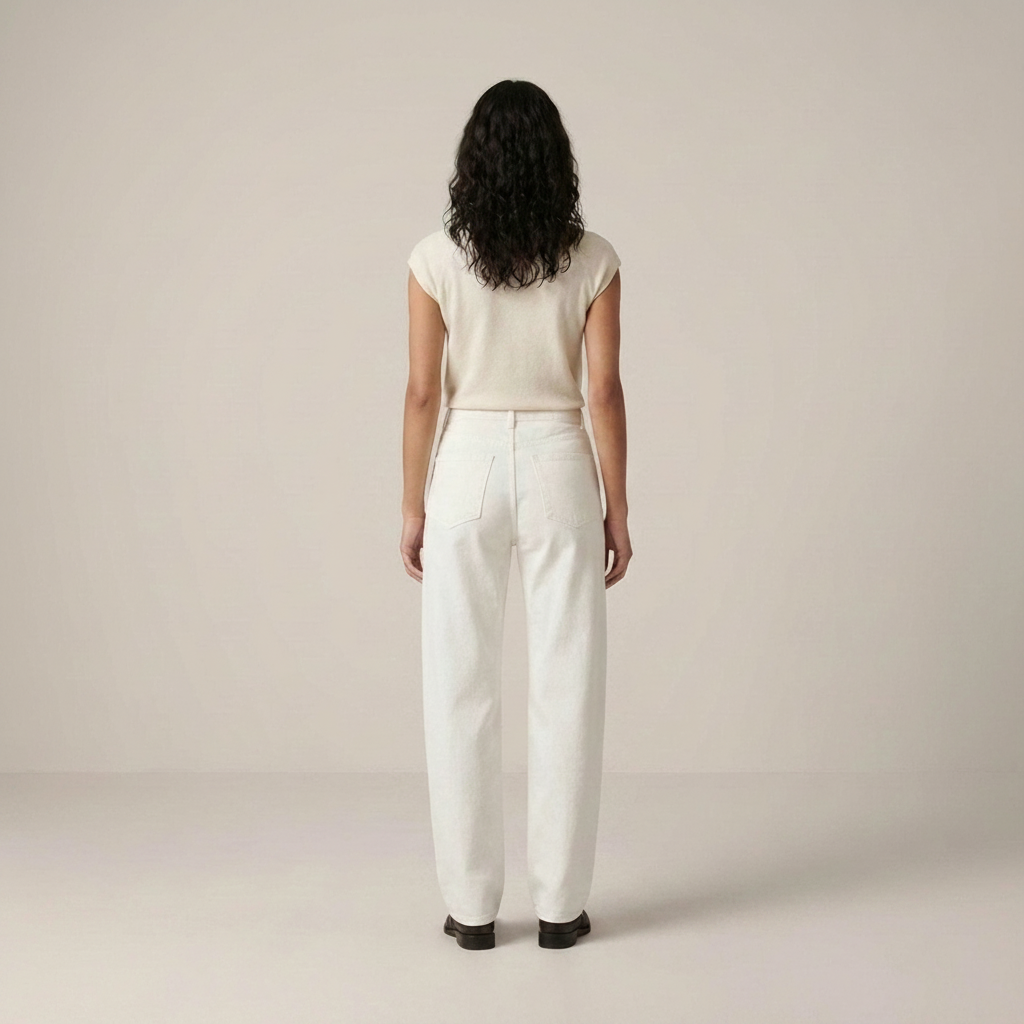 Henriette | Damen High Waist Straight Leg Jeanshose