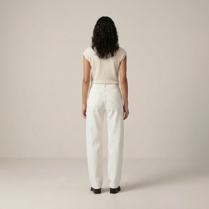 Henriette | Damen High Waist Straight Leg Jeanshose