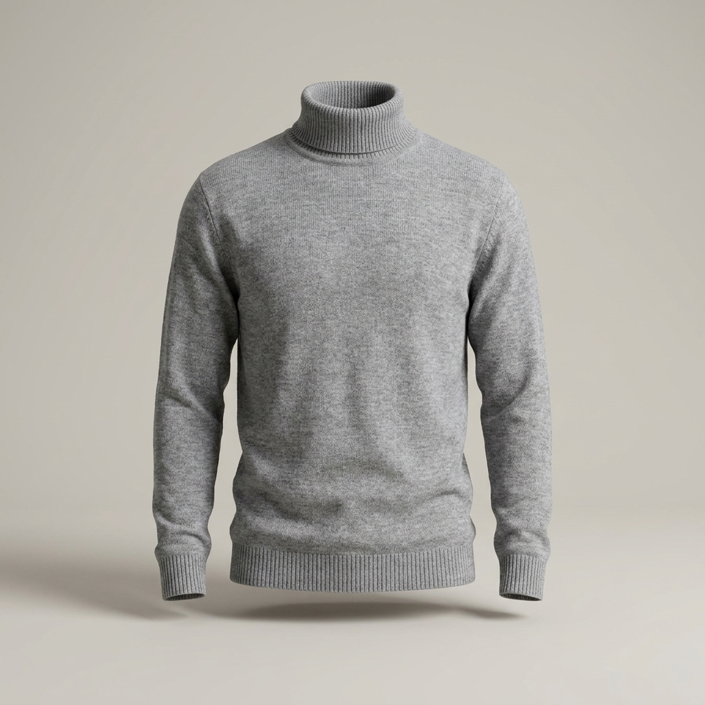 Arnold | Herren Klassischer Gerippter Rollkragenpullover