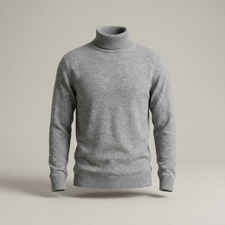 Arnold | Herren Klassischer Gerippter Rollkragenpullover